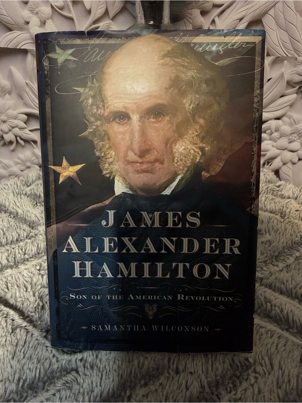 Chronicle Books Navy and Gold James Alexander Hamilton Book Cover Art